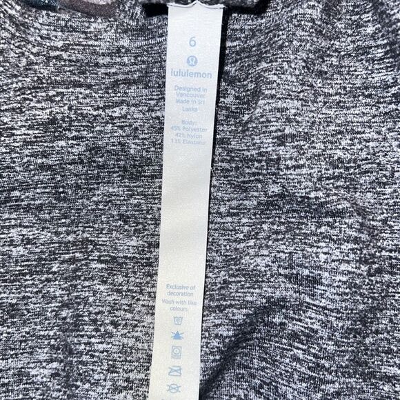 LULULEMON Cool Racerback Heathered Grey Tank Top- - Picture 8 of 8